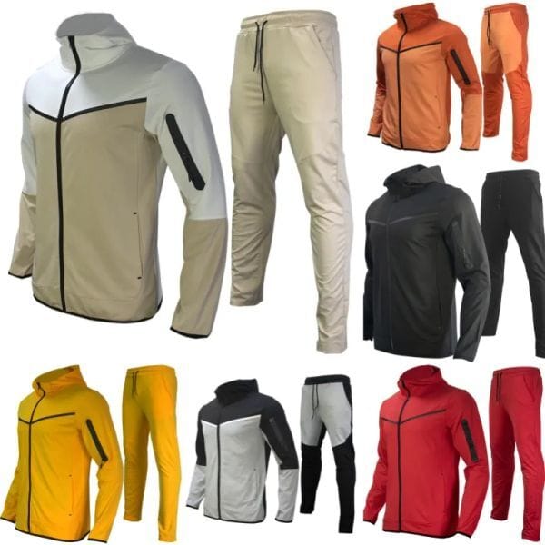 Color: C1 - Size: XL - niketechfleece Designer Mens Tracksuits Brand Mens Sweatsuit Hoodie Sweatpants Loose Suits Sportswear hoodies designer men Tracksuits hoody Sweatshirt Zipper