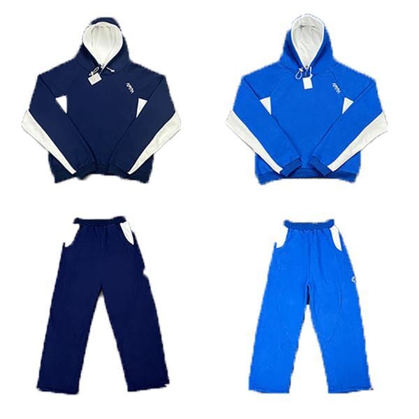 Color: Pants-2007 - Size: S - Mens designer tracksuits mertra tracksuits embroidered loose autumn and winter mens and womens Hooded sweatshirt set