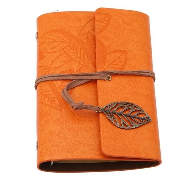 Spiral Notebook Retro Diary Antique PU Leather Notebook A7 Replaceable Stationery Gift Travel Journal 260106
