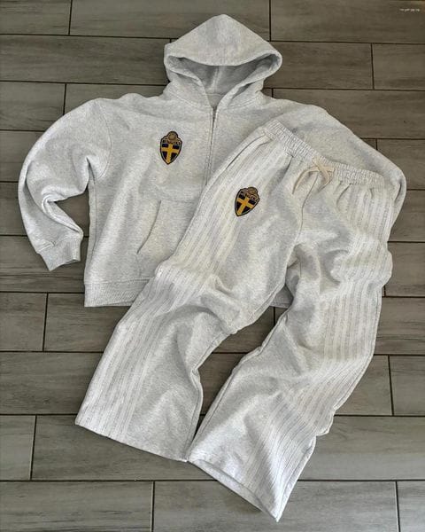 Color: Burgundy - Size: XS - Men's tracksuit Streetwear Zip designer hoodie Sweatpants Suit jacket men Clothes Two Piece Set Hip Hop Embroidered Sweatshirt designer clothes Casual Pants coat
