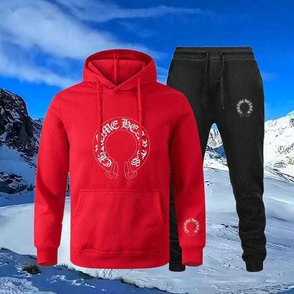 Color: Black - Size: S - Adult: yes - Fashion Men's Designer Tracksuit 2 Piece Set Print Hoodies and Pants Teens Sweat Suits Plus Size Hip Hop Jogger Sets Streetwear Men Clothing