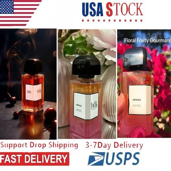 USA 3-7 days delivery perfume 100ml BDK Parfum Tabac Rose Rouge Smoking Tubereuse Imperial Velvet Tonka Perfume Fragrance Long Lasting Smell Paris Man Women Cologne