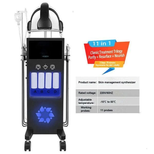 Hot Selling 13 In 1 Beauty Dermabrasion Oxygen Jet Beauty Care Machines Deep Cleaning Skin Rejuvenation Black Head Removbal Spa Beauty Machin