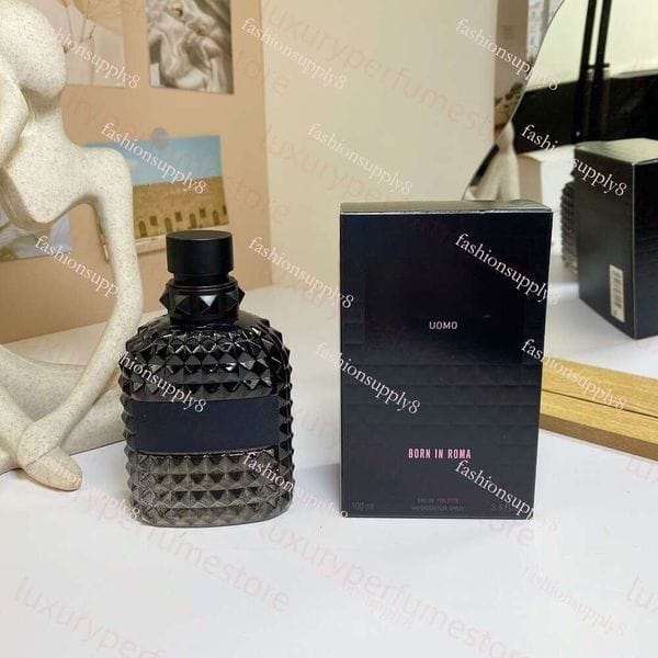 Mens Cologne Designer Born In Roma Uomo Intense Man Cologne Luxury Perfume Mens Fragrance Parfum Man Profumo Long Lasting Aftershave 100ml