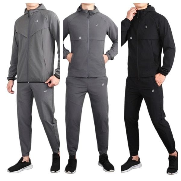 Color: T shirt 2 - Size: 2XL (asian size) - mens tracksuit brand designer sweatshirts and sweatpants sports suit high quality zipper jackets hoodies coat sportswear running training gym sweatsuit