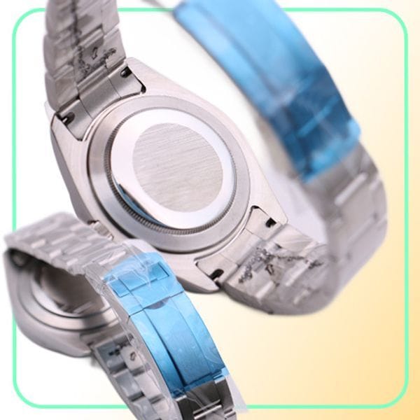 Color: Multi-Color - Men039s Mechanical Watch 116400 Black Dial Silver White Stainless Steel Case Strap Folding Clasp Threepin Modern Sports Fashio