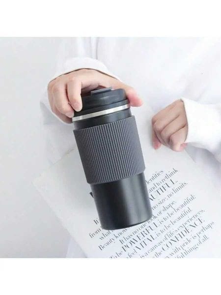 Color: White - Size: 20-Ounce - 380ml/510ml Double Stainless Steel 304 Coffee Thermos Mug Leak-Proof Non-Slip Car Vacuum Flask Travel Thermal Cup Water Bottle C260128
