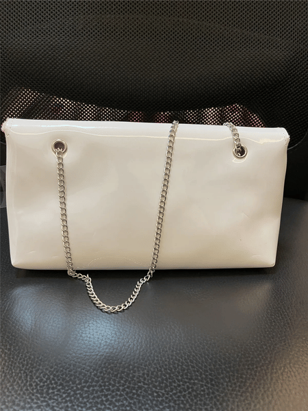 C Classic style Bags White and pink PU Coat of paint chain Bag women handbag Cosmetic Makeup Storage Case VIP gift bag