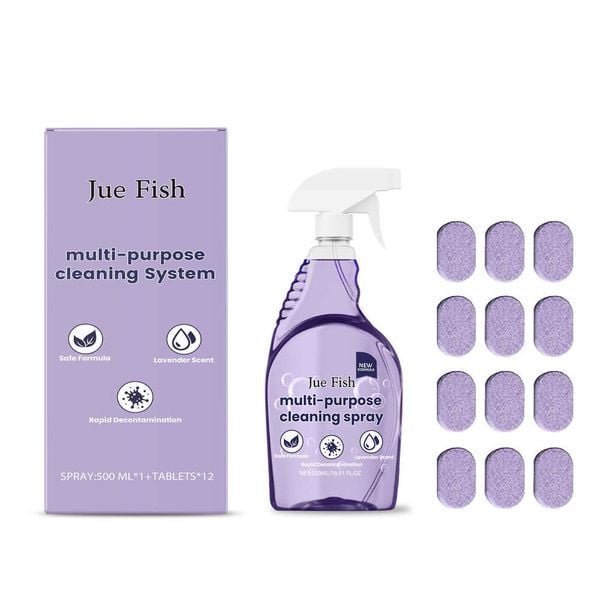 Jue Fish Multi-Purpose Stain Remover Easily Cleans Kitchen Stovetops Utensils from Grease and Stains Multi-Effect Cleaner S260131