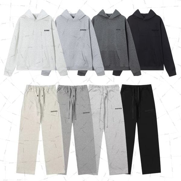 Color: Black-2104 - Size: S - Mens designer tracksuits classic season 8 sport suit fleece baggy pants casual hoodie set