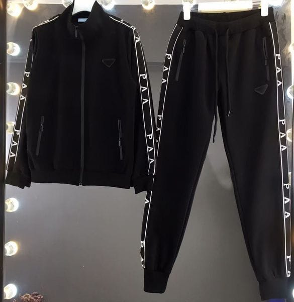 Color: Black3 - Size: 2XL - Mens Tracksuits Mens Designer Tracksuits Suit Letters Print High Street Loose Men Sweatsuit and Sweatpants Sets Casual Sports Pants Jogger Clothing