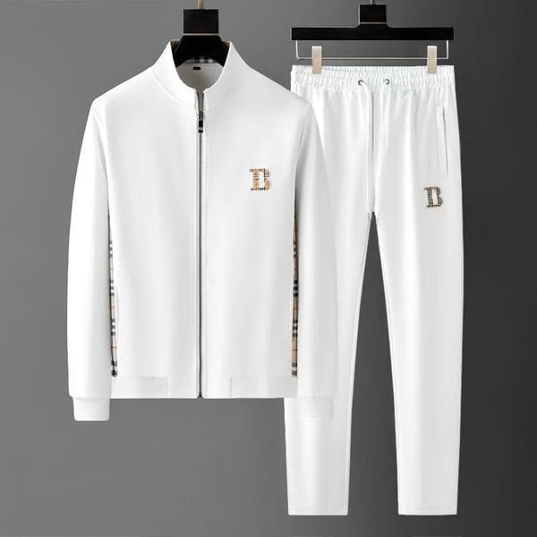 Color: A2 - Size: 2XL - Designer Casual Men's cardigan sportswear set, casual two-piece set, simple and fashionable M-4XL