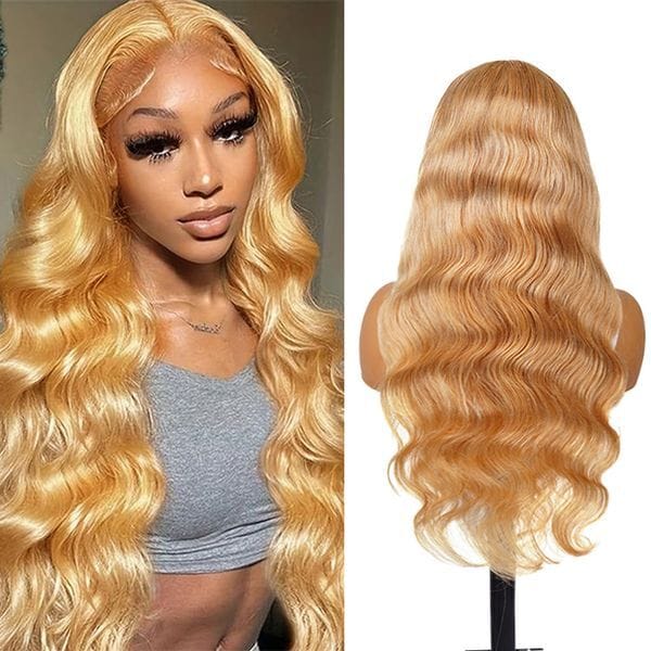 Color: Natural Color - 18-30 inch 13x6 HD lace front wig human hair | 27 # women's Body Wave human hair wig with free stitching and natural hairline
