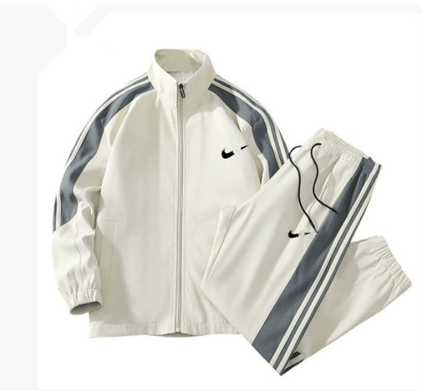Color: Brown white - Size: 3XL - Mens Tracksuits Designer Men Hoodies pant sports Pants Jogger suits zipper jacket sportswear sportsuit mens coats Two-Piece Sportswear Casual Style Suits