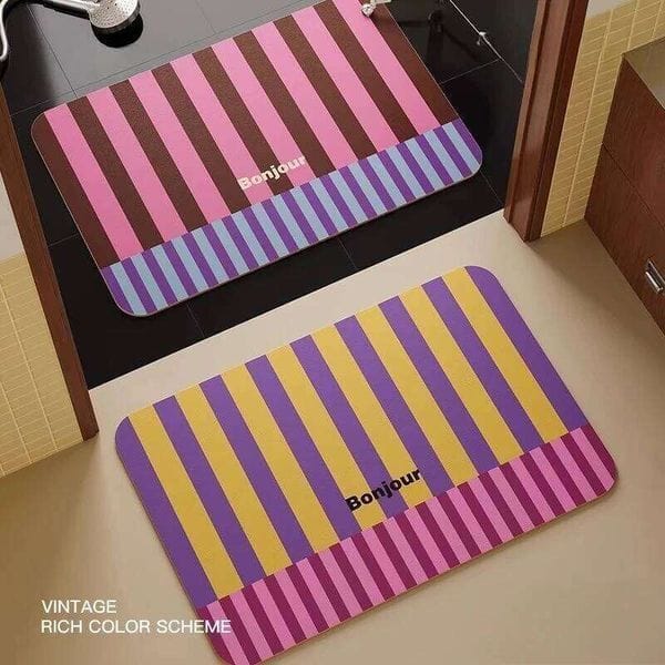 Generous extravagant diatom mud bathroom toilet water-absorbing floor mat non-slip quick-drying waterproof carpet 26L0206