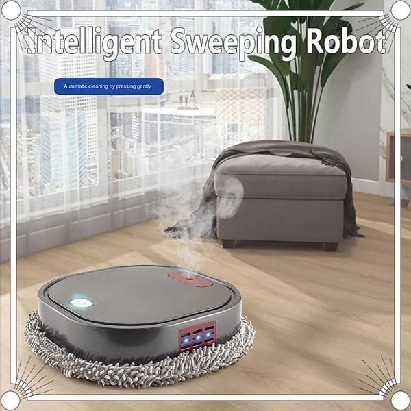 3 In 1 Robot Vacuum Cleaner Rechargeable Smart Mopping Spray Dry And Wet Sweep Mop Home Machine 240506