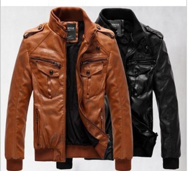 Men's Faux Leather Jacket