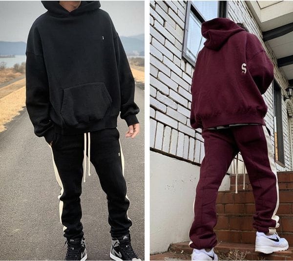 Color: 3 - Size: Asian size XL - Adult: yes - suit ESS fashion hoodie casual jogging pants Tracksuits Leisure trends Stylish Lounge