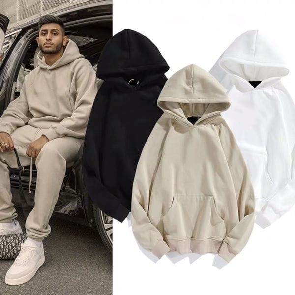Color: 4 - Size: XL - Men's Hoodie Tracksuits 22FW Cotton High Quality Couple Jogging Sweatshirts Oversized Fashion Streetwear Tracksuit