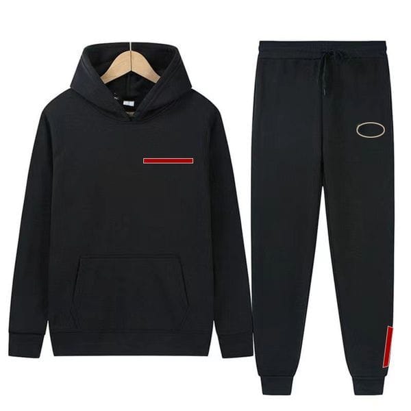 Color: Gray1,triangles - Size: M - Man Tracksuit Hooded Jumpers Two Pieces Sets Hoodie Pants Suits Mens Designer Tracksuit