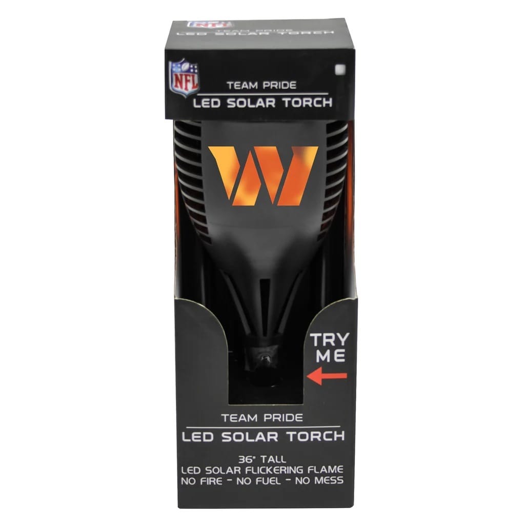 Washington Commanders Solar Torch LED