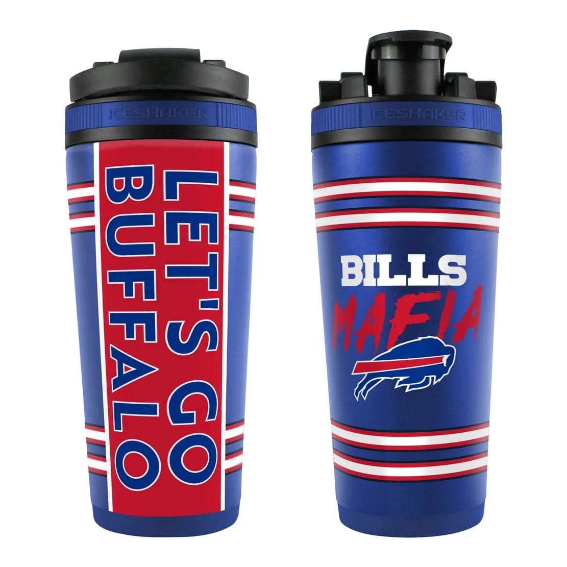 Buffalo Bills Ice Shaker 26oz Stainless Steel Bills Mafia Design