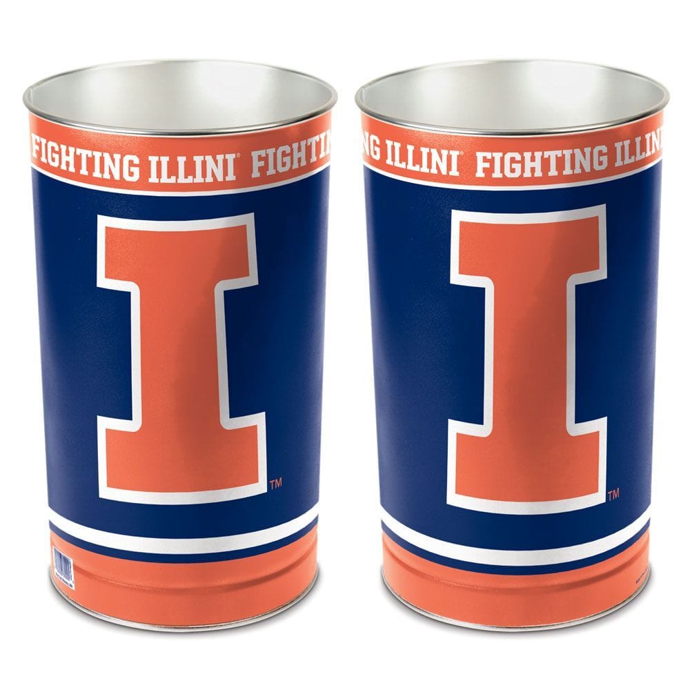Illinois Fighting Illini Wastebasket 15 Inch – Special Order
