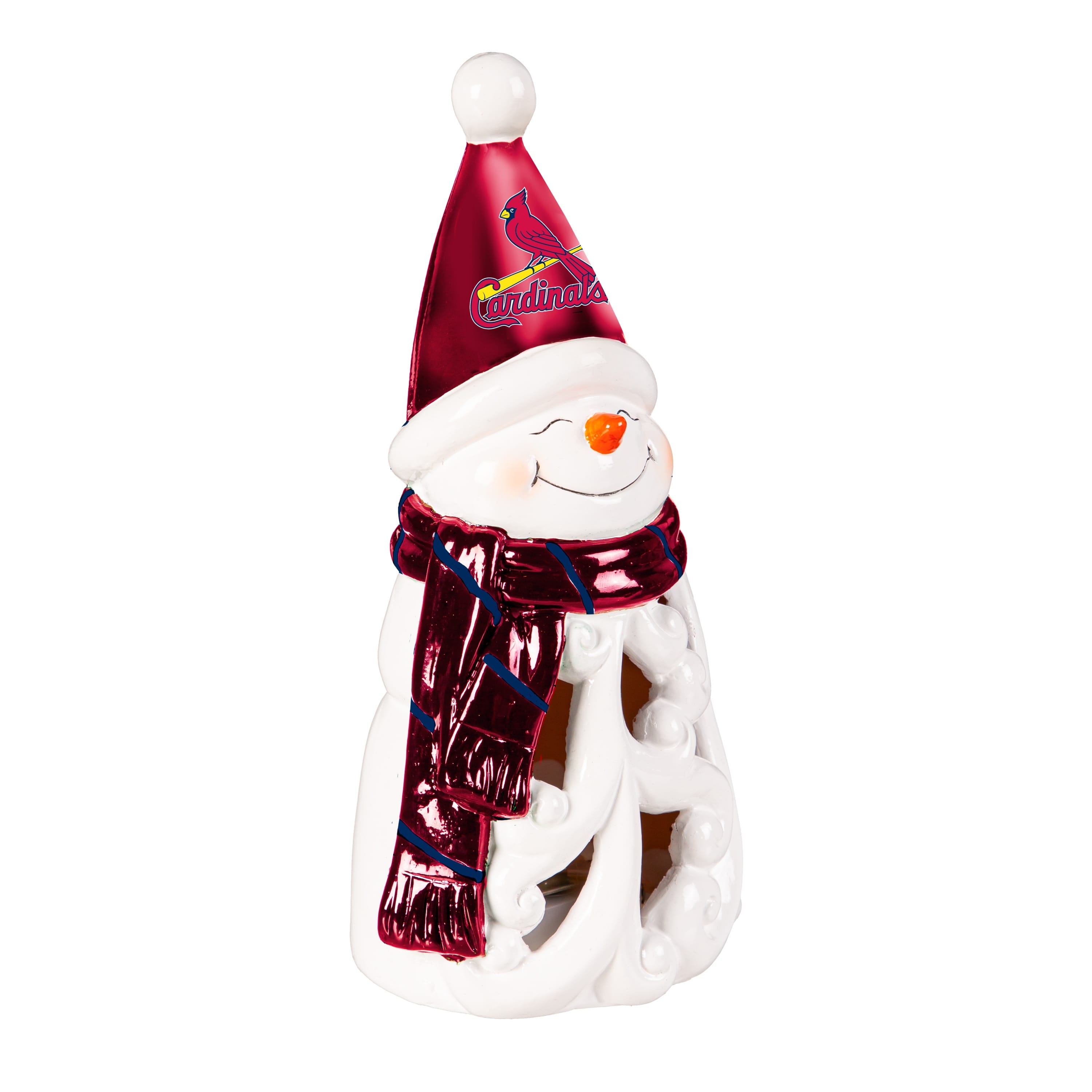 St. Louis Cardinals Statue 8 Inch LED Snowman