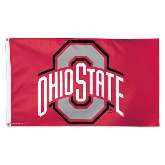 Ohio State Buckeyes Flag 3×5 Deluxe Style Red