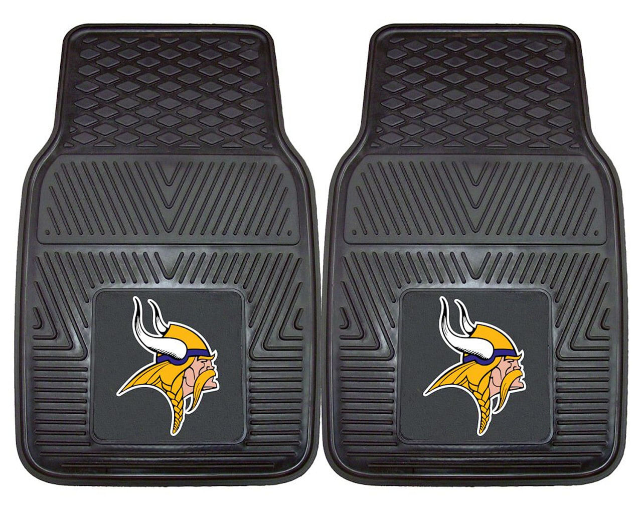 Minnesota Vikings Car Mats Heavy Duty 2 Piece Vinyl