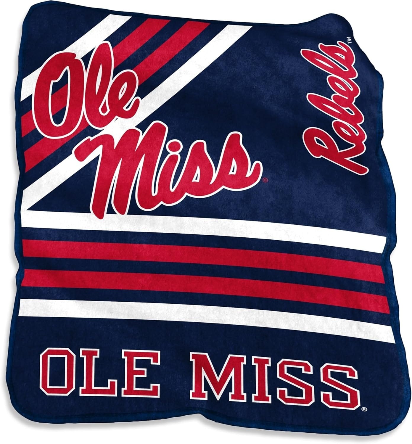 Mississippi Rebels Blanket 50×60 Raschel Throw