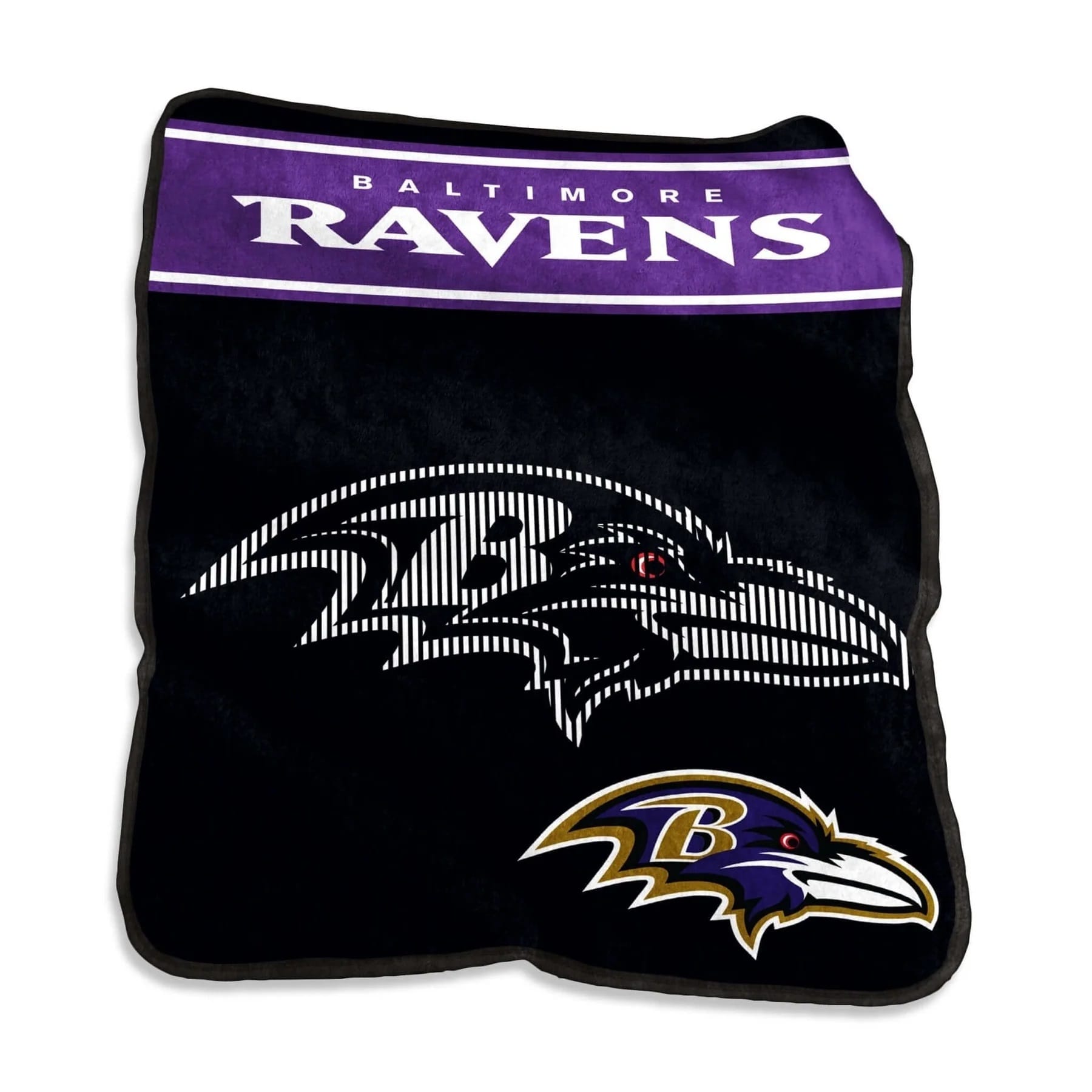 Baltimore Ravens Blanket 60×80 Raschel Throw