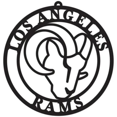 Los Angeles Rams Sign Door Hanger 16 Inch