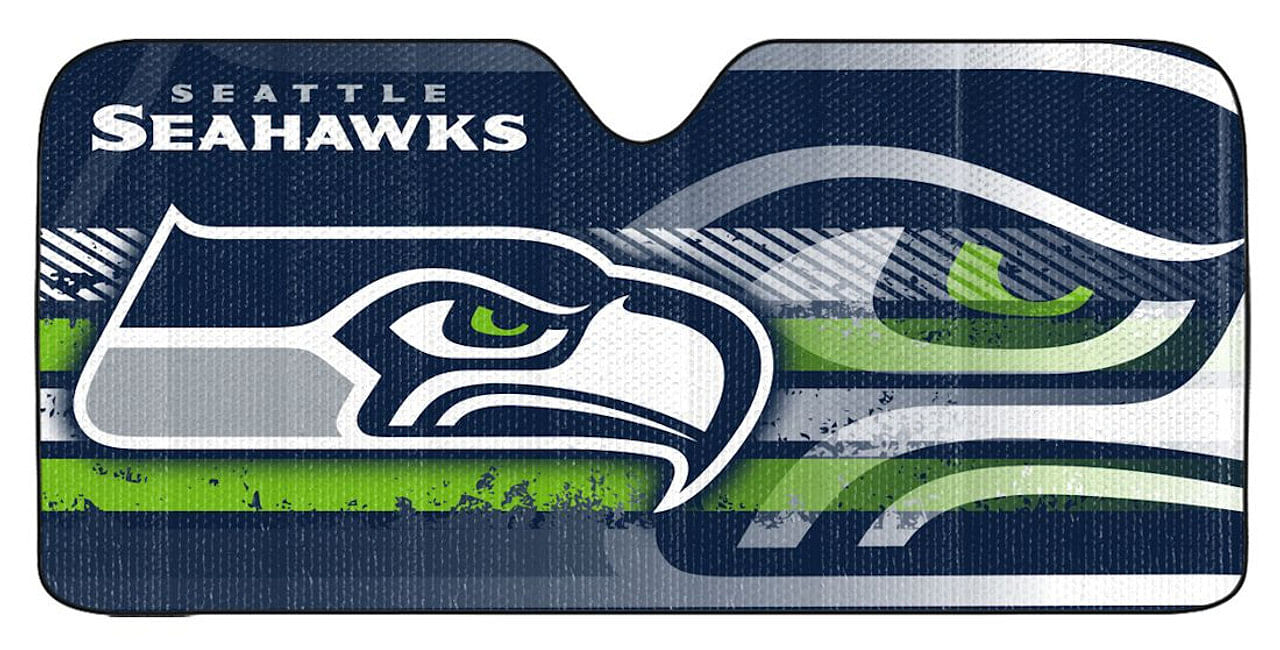 Seattle Seahawks Auto Sun Shade – 59″x27″