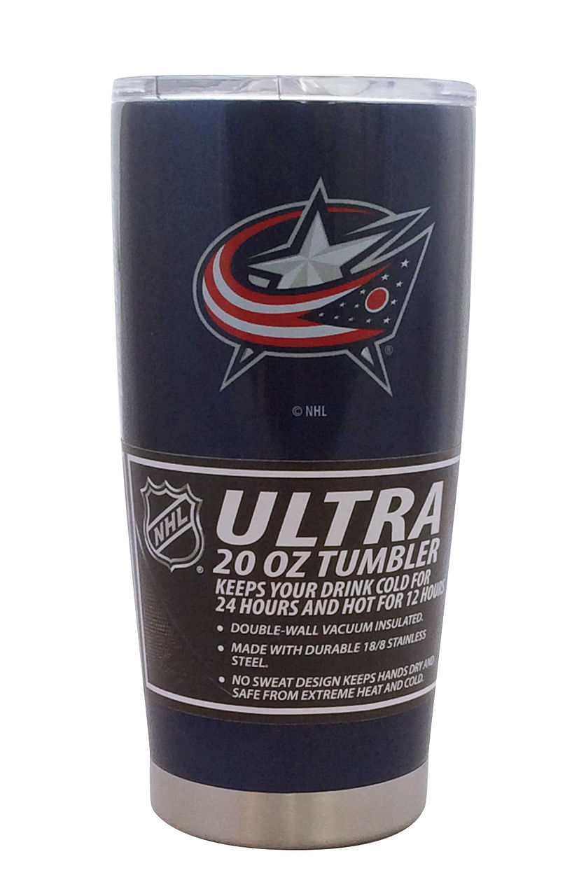 Columbus Blue Jackets Travel Tumbler 20oz Ultra Blue