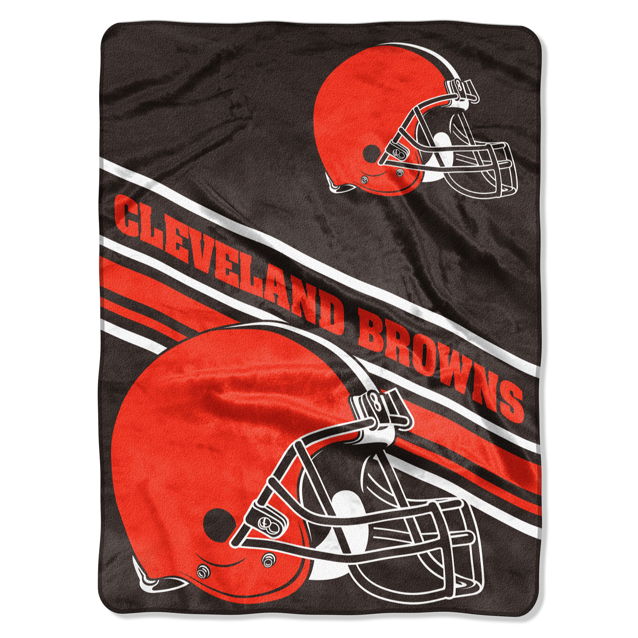 Cleveland Browns Blanket 60×80 Raschel Slant Design