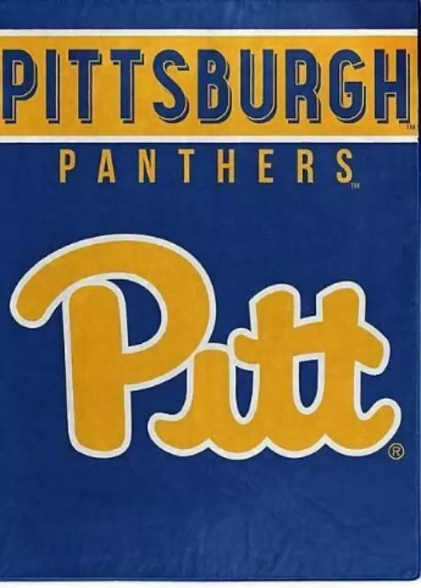 Pittsburgh Panthers Blanket 60×80 Raschel Basic Design