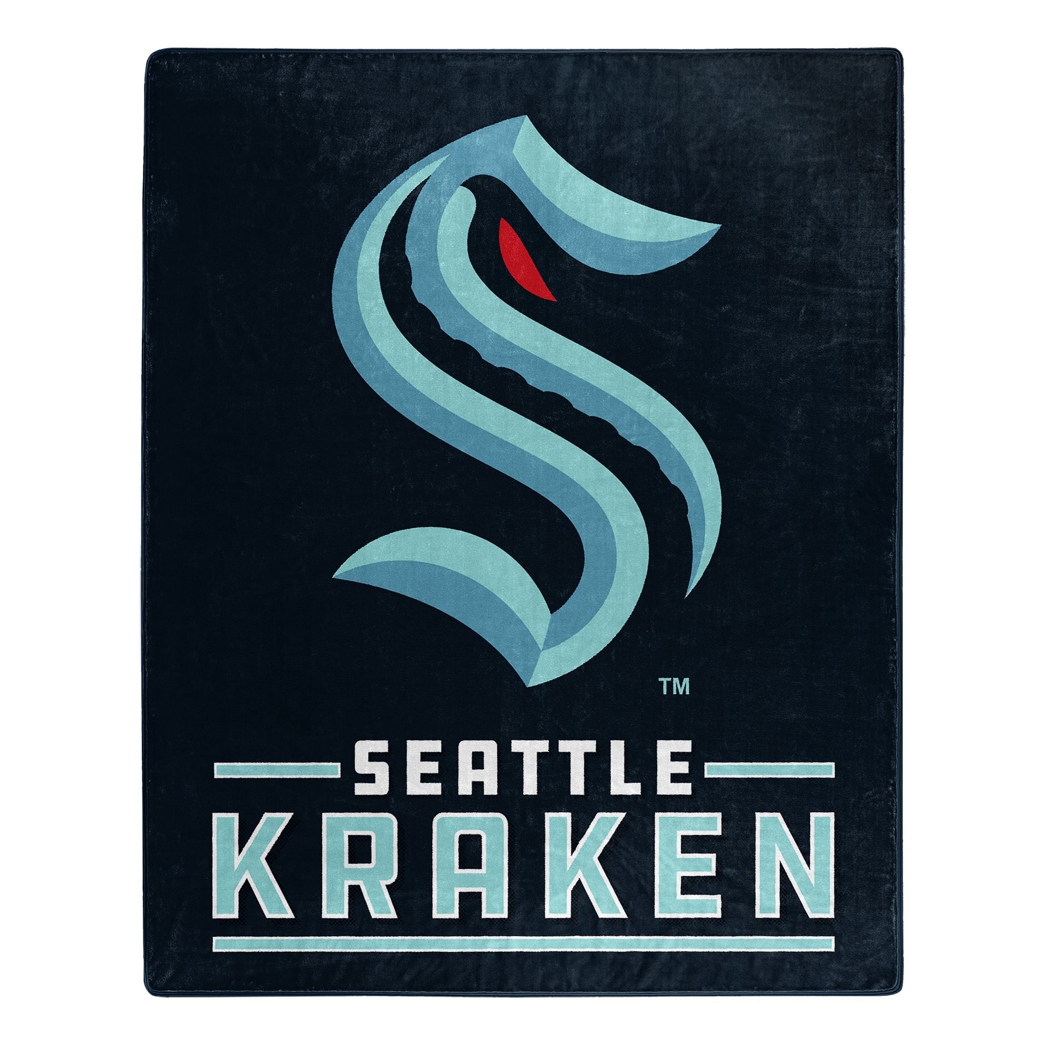 Seattle Kraken Blanket 50×60 Raschel Interference Design