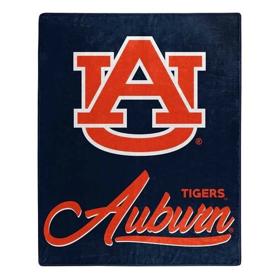 Auburn Tigers Blanket 50×60 Raschel Signature Design