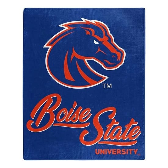 Boise State Broncos Blanket 50×60 Raschel Signature Design