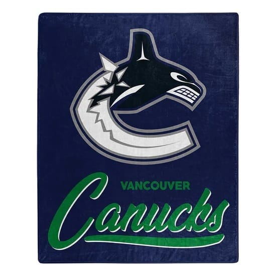 Vancouver Canucks Blanket 50×60 Raschel Signature Design