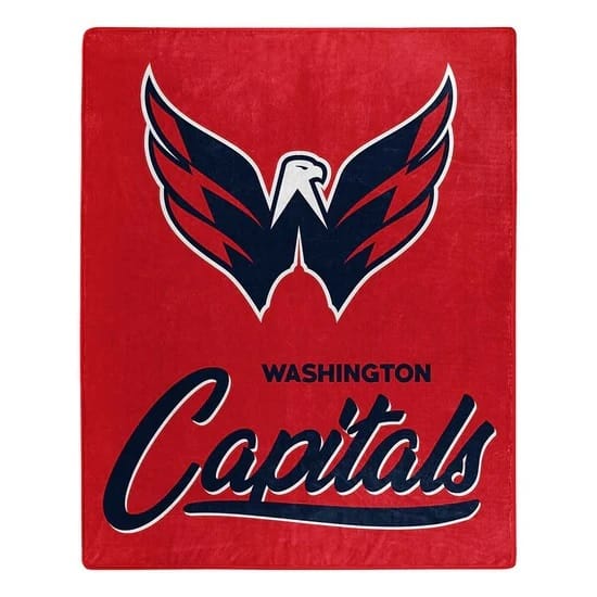 Washington Capitals Blanket 50×60 Raschel Signature Design