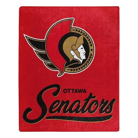 Ottawa Senators Blanket 50×60 Raschel Signature Design
