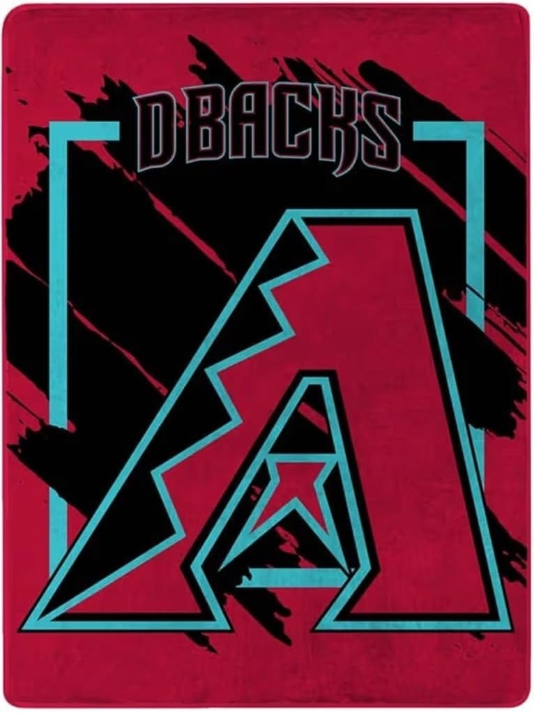 Arizona Diamondbacks Blanket 46×60 Micro Raschel Dimensional Design Rolled