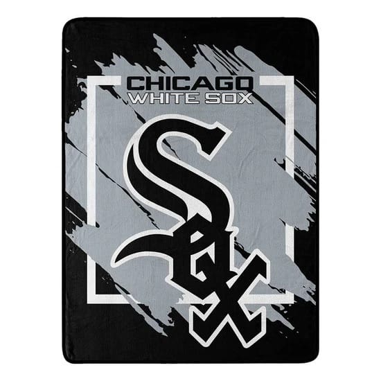 Chicago White Sox Blanket 46×60 Micro Raschel Dimensional Design Rolled