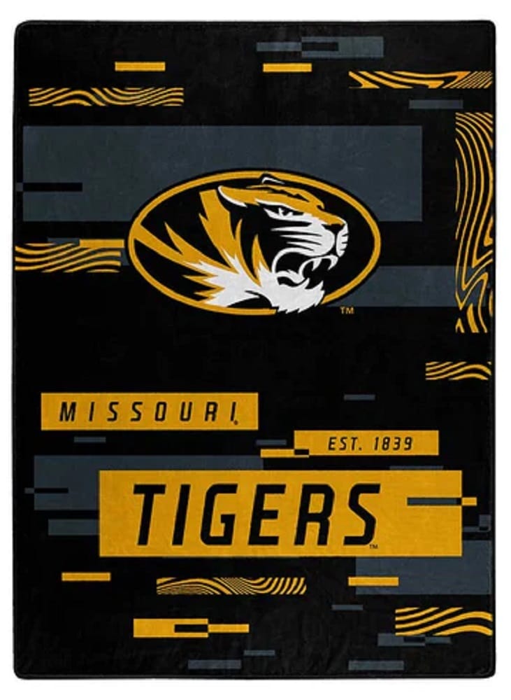 Missouri Tigers Blanket 60×80 Raschel Digitize Design