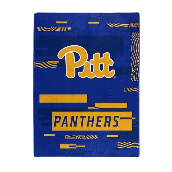 Pittsburgh Panthers Blanket 60×80 Raschel Digitize Design