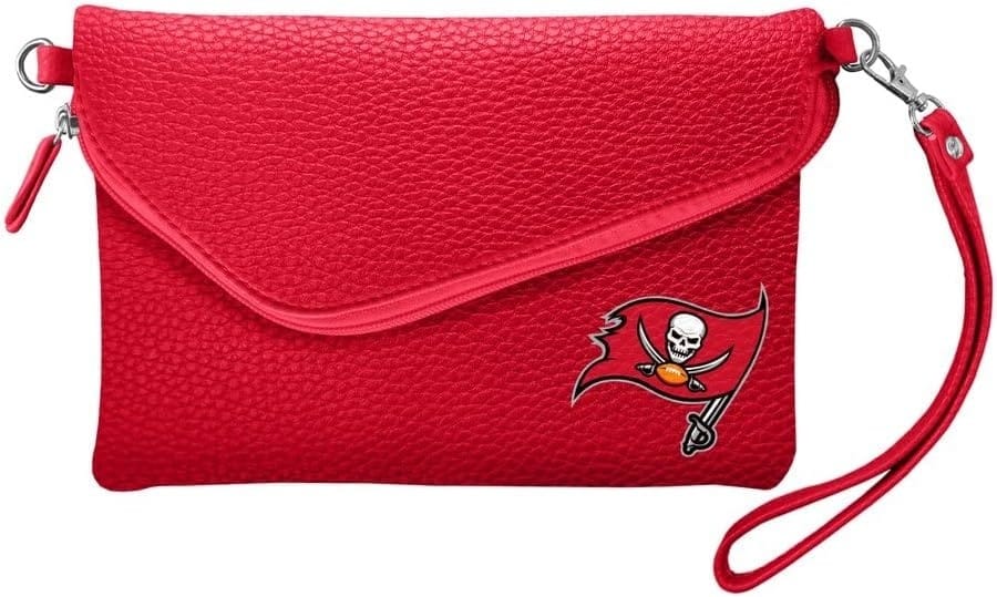 Tampa Bay Buccaneers Purse Pebble Fold Over Crossbody Dark Red Tampa Bay Buccaneers Purse Pebble Fold Over Crossbody Dark Red