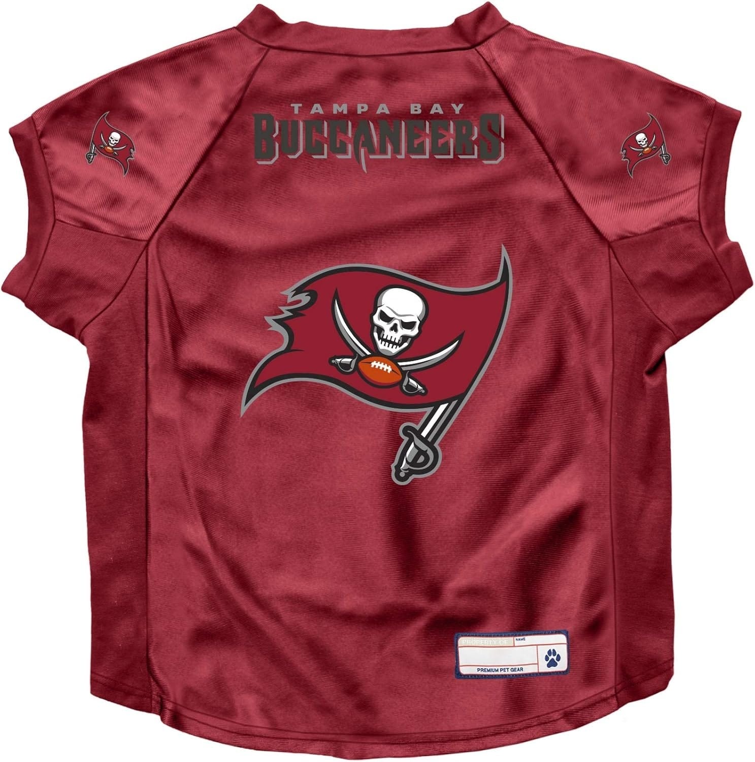Tampa Bay Buccaneers Pet Jersey Stretch Size Big Dog