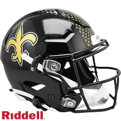 Category: Dropship Sports Fan Gifts, SKU #9585500062, Title: New Orleans Saints Helmet Riddell Authentic Full Size SpeedFlex Style On-Field Alternate
